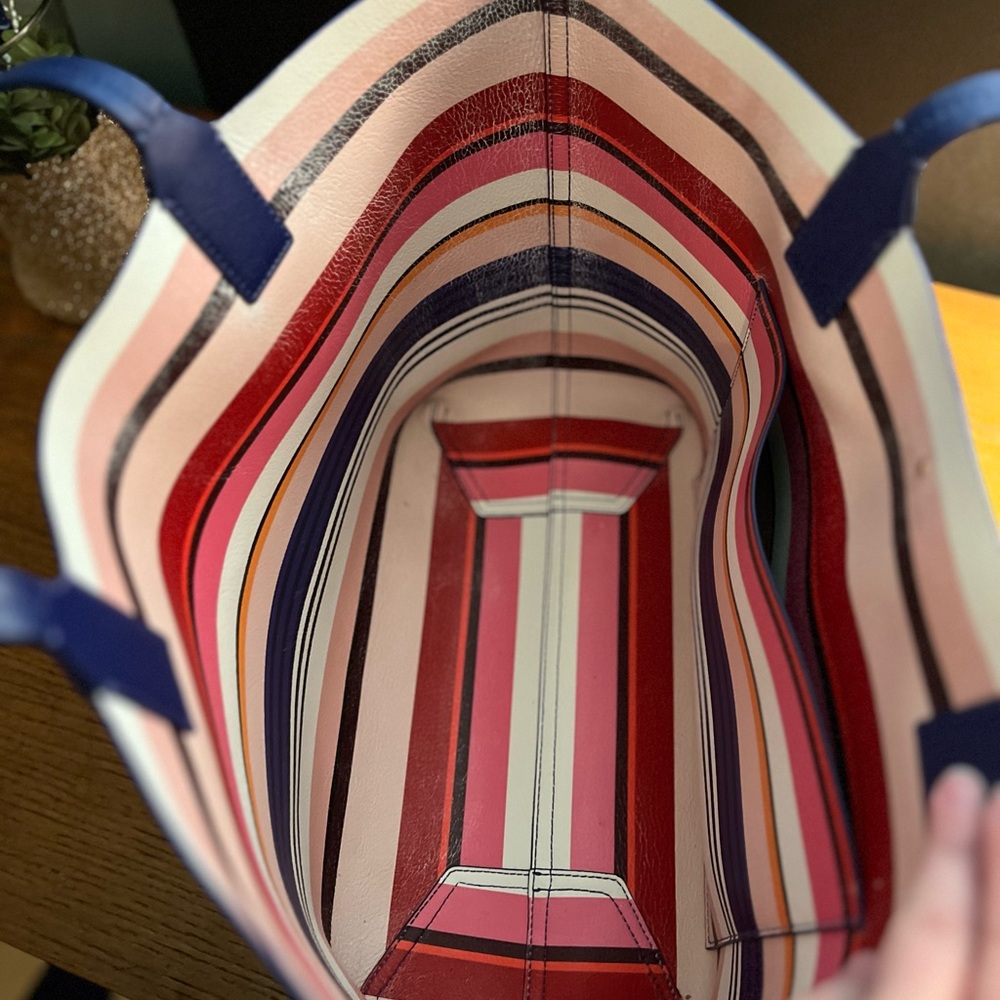Kate Spade Blue Reversible Tote Bag - Picture 4 of 9